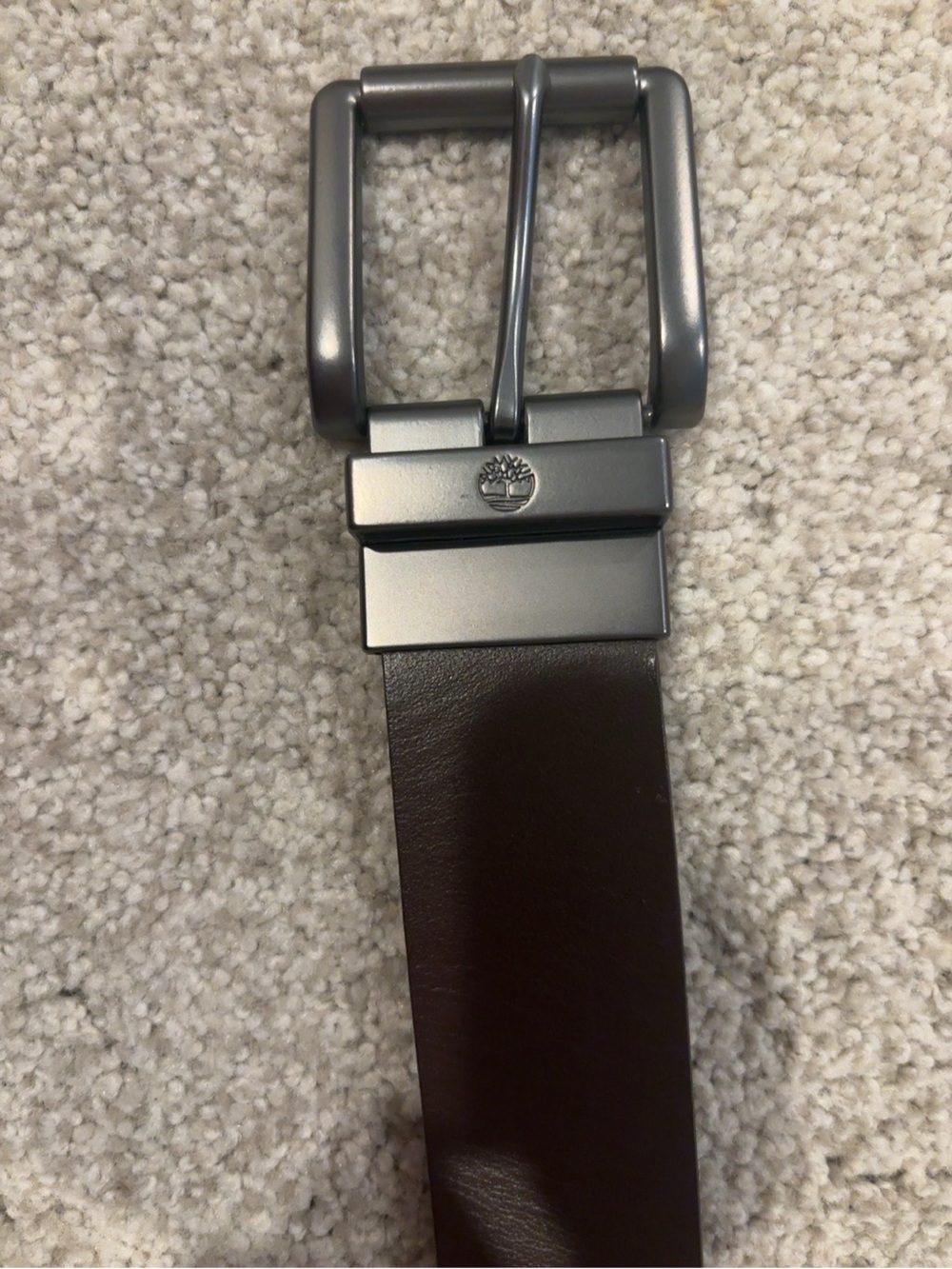 Timberland Men’s Reversible Belt - Dark Brown and Black - Cut to Fit Size 32-42